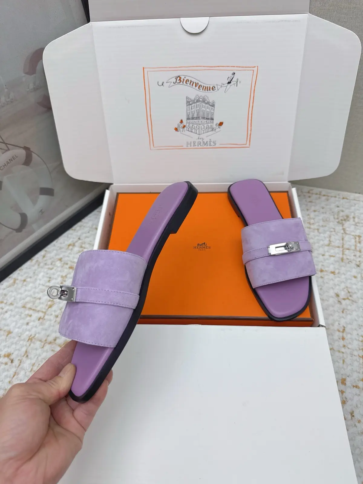 Hermes Style Pink Leather Women's Shoes Lookbook Reference image 5
