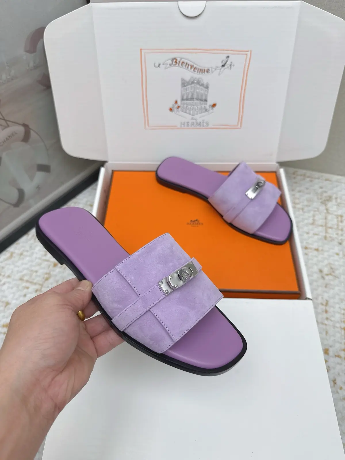 Hermes Style Pink Leather Women's Shoes Lookbook Reference image 6
