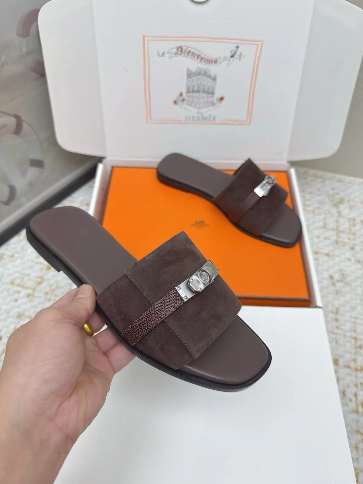 Hermes Style Pink Leather Women's Shoes Lookbook Reference image 6