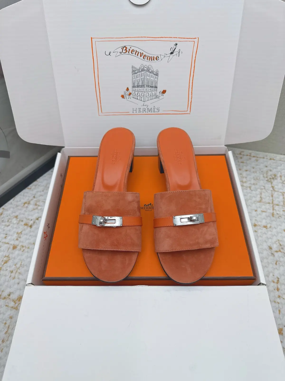 Hermes Style Pink Leather Women's Shoes Lookbook Reference image 1