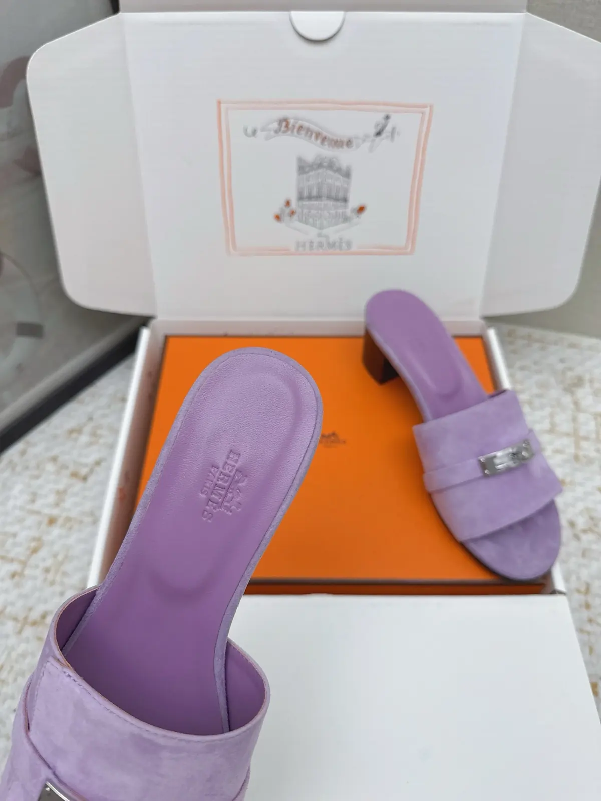 Hermes Style Pink Leather Women's Shoes Lookbook Reference image 6