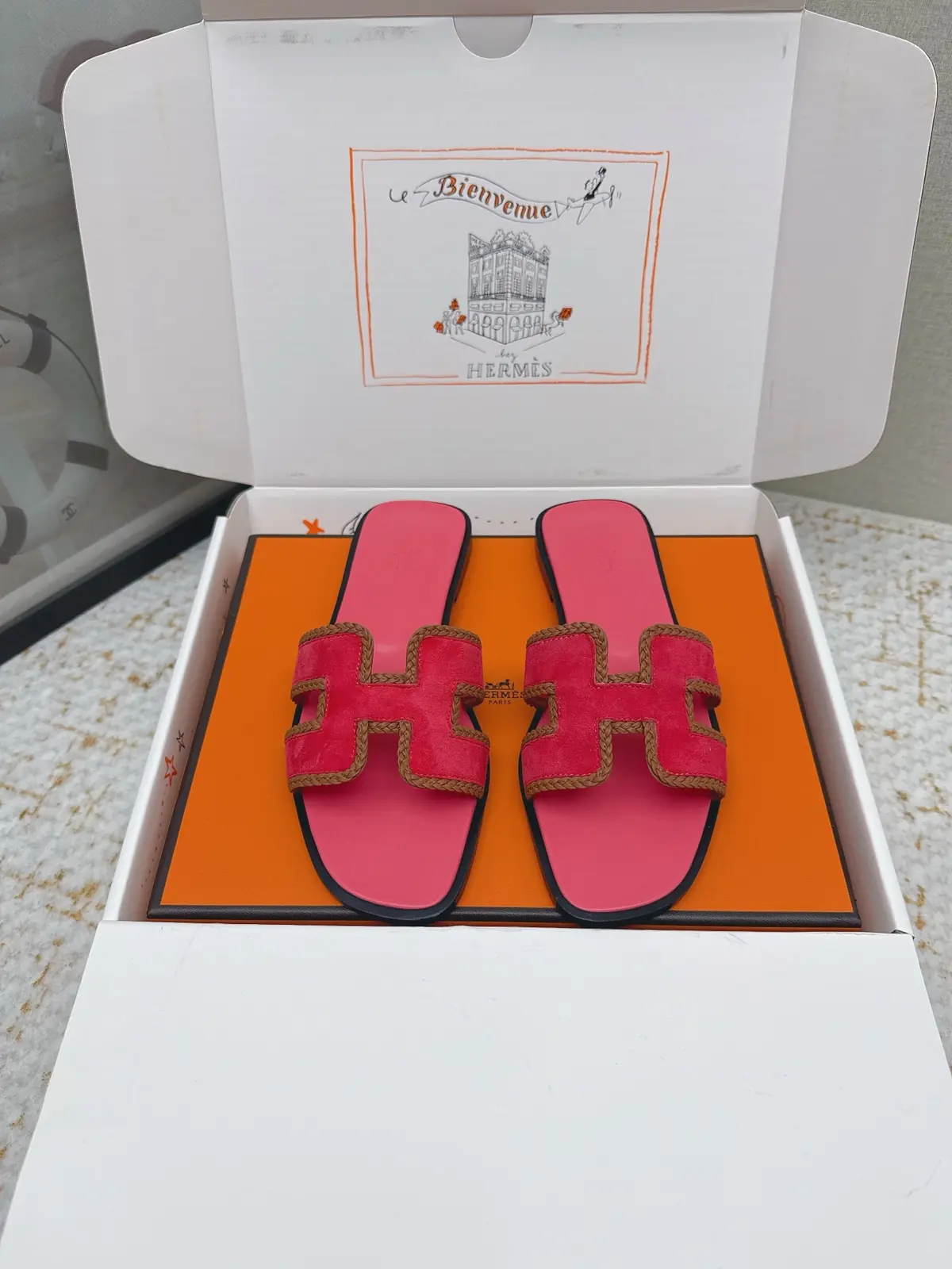 Hermes Style Pink Leather Women's Shoes Lookbook Reference image 1