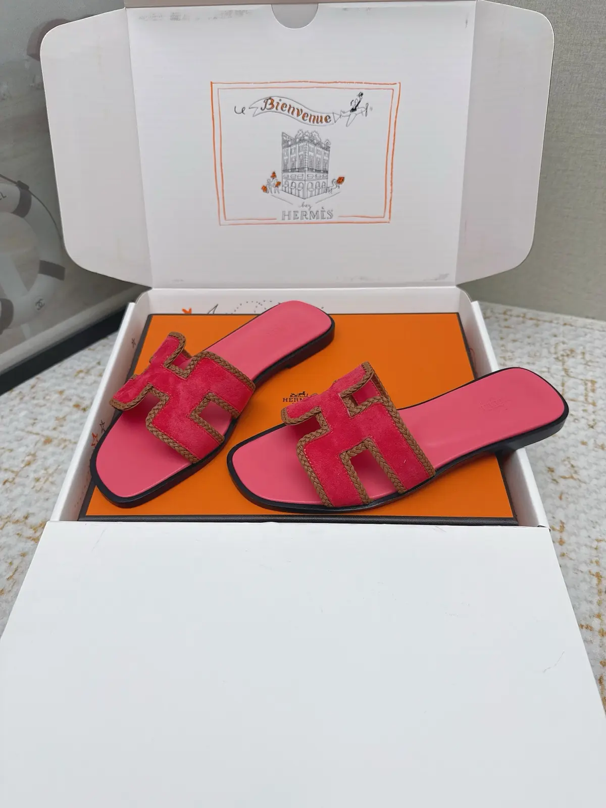 Hermes Style Pink Leather Women's Shoes Lookbook Reference image 3