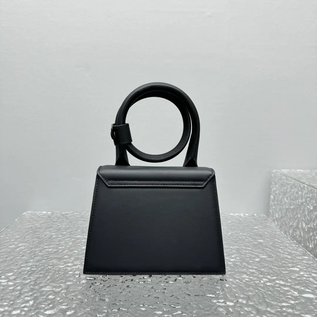 Jacquemus Style Black Crossbody Bag Lookbook Reference image 3