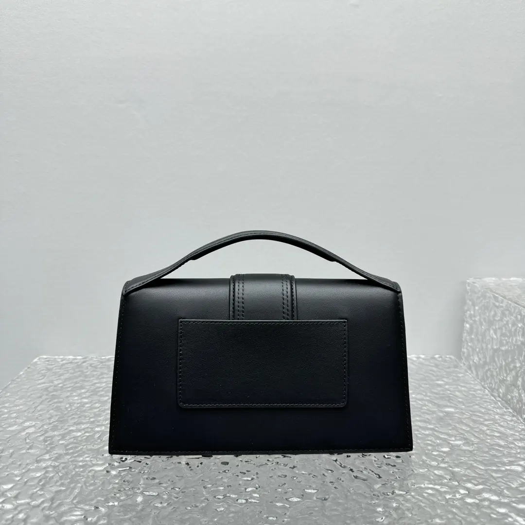 Jacquemus Style Black Leather Crossbody Bag Lookbook Reference image 2