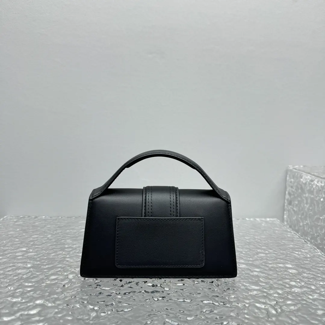 Jacquemus Style Black Leather Crossbody Bag Lookbook Reference image 2