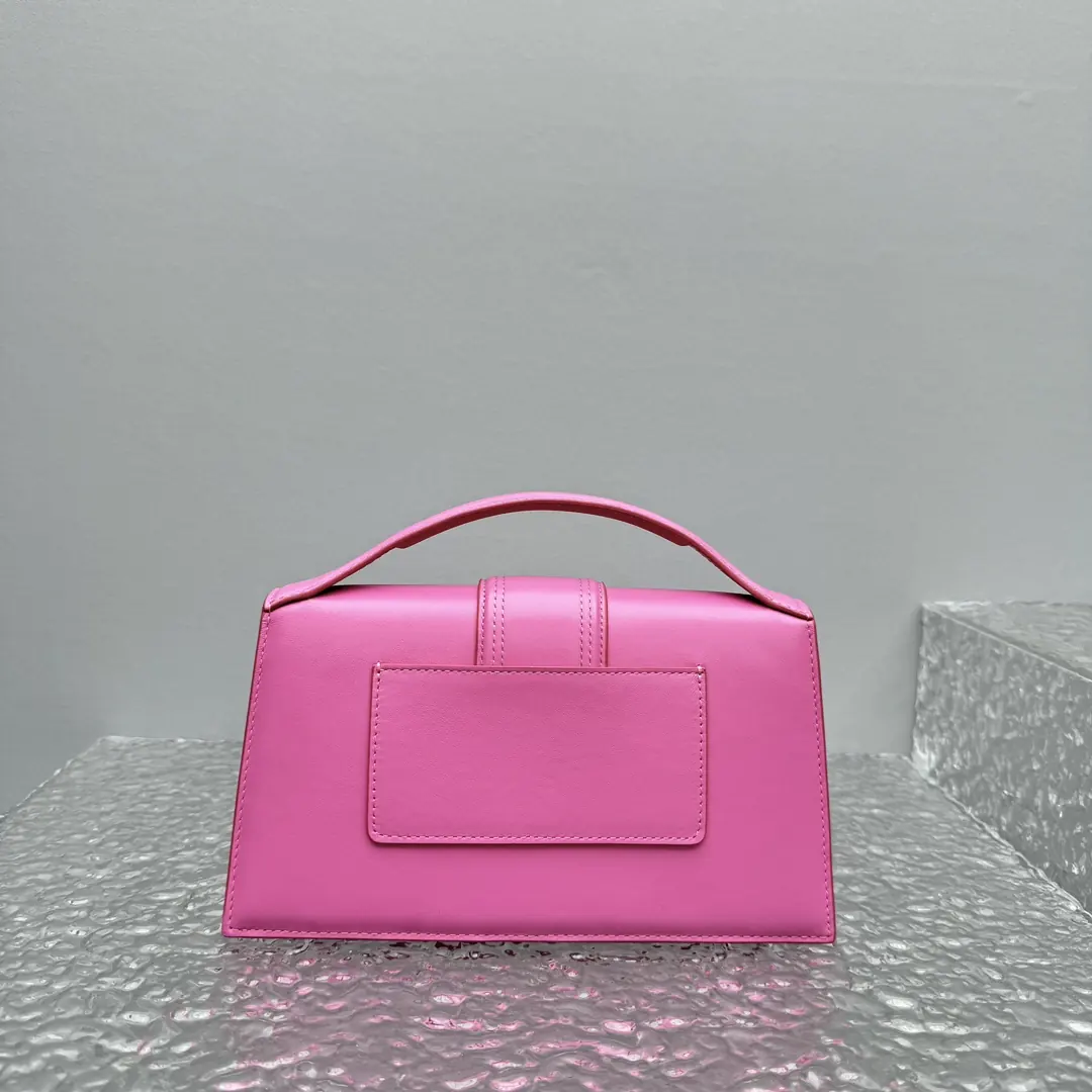 Jacquemus Style Pink Leather Crossbody Bag Lookbook Reference image 4