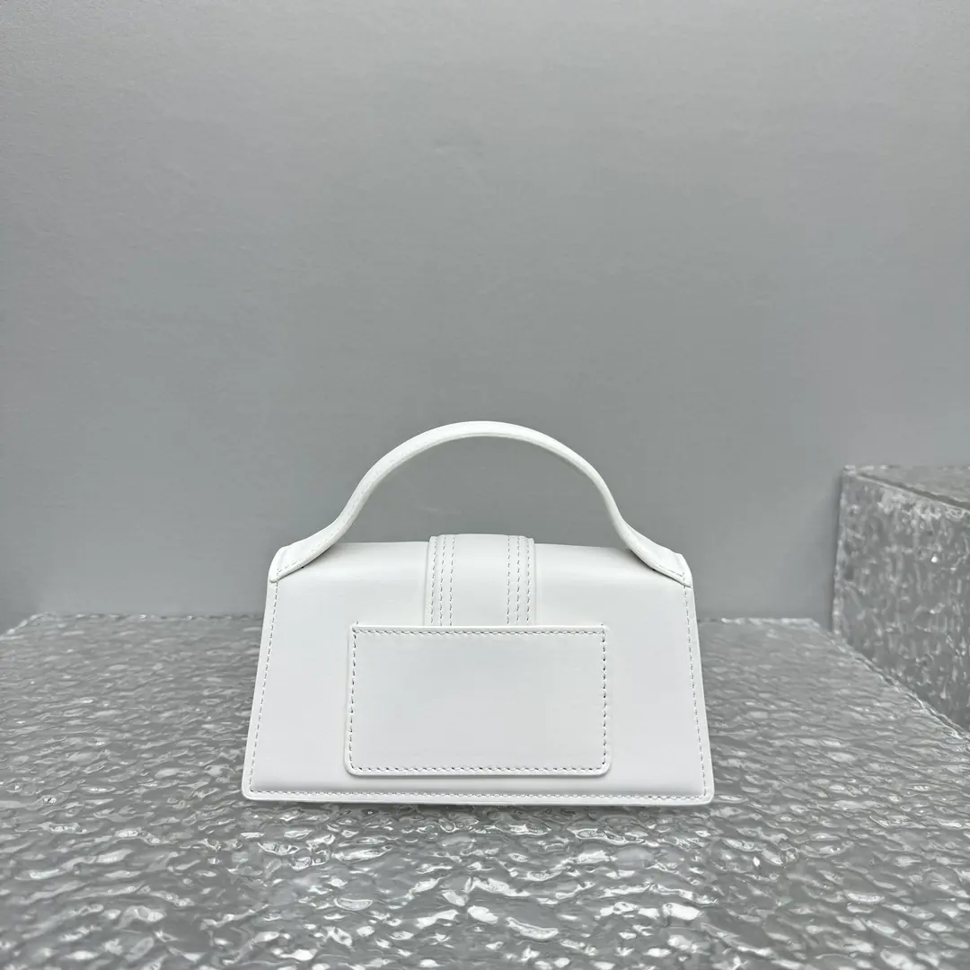 Jacquemus Style White Leather Crossbody Bag Lookbook Reference image 2