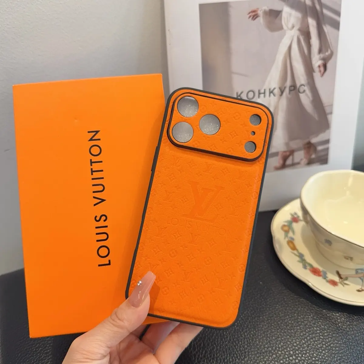 Key Buckle（钥匙扣） Style Leather Phone Case Lookbook Reference image 3