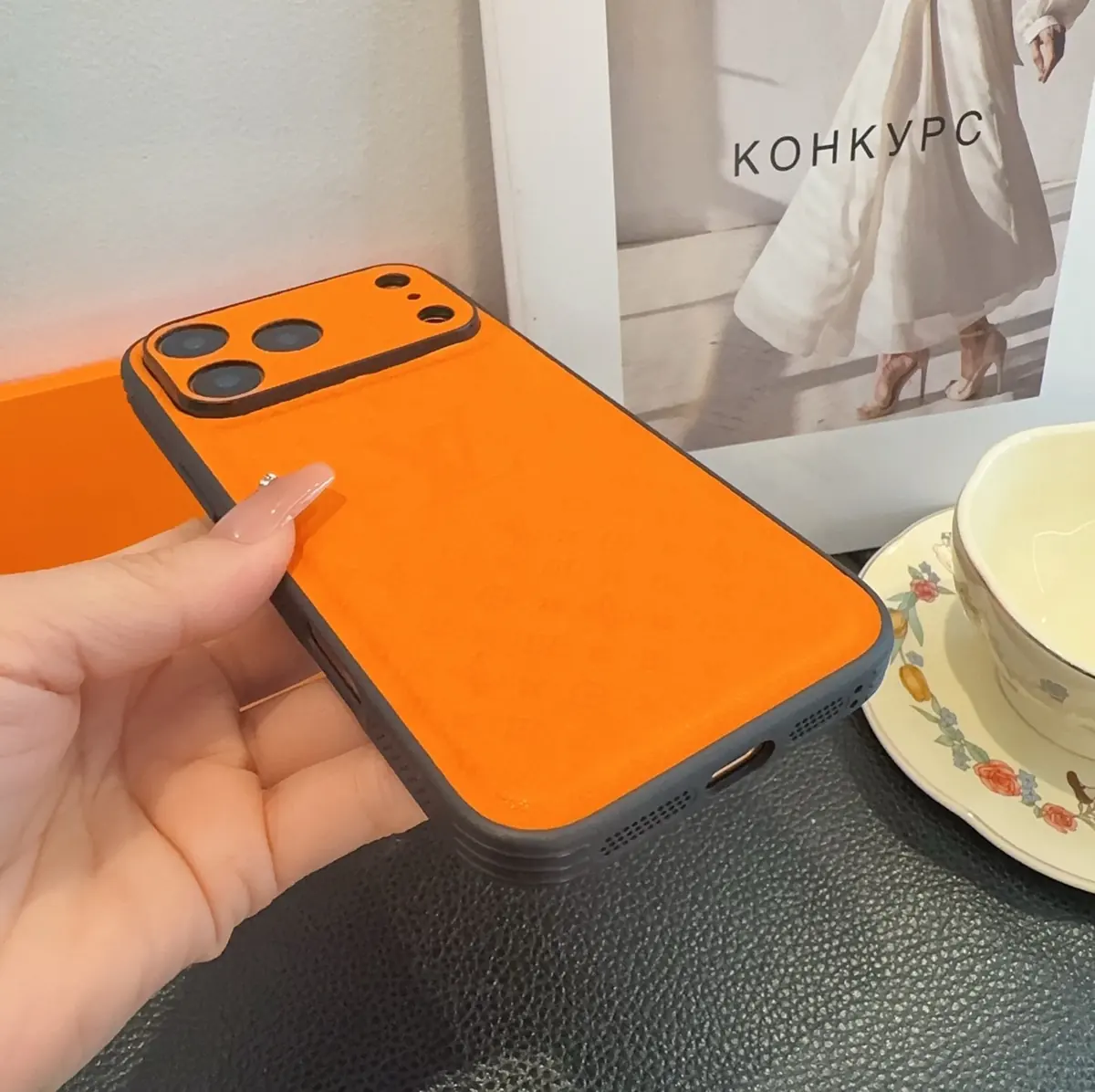 Key Buckle（钥匙扣） Style Leather Phone Case Lookbook Reference image 5
