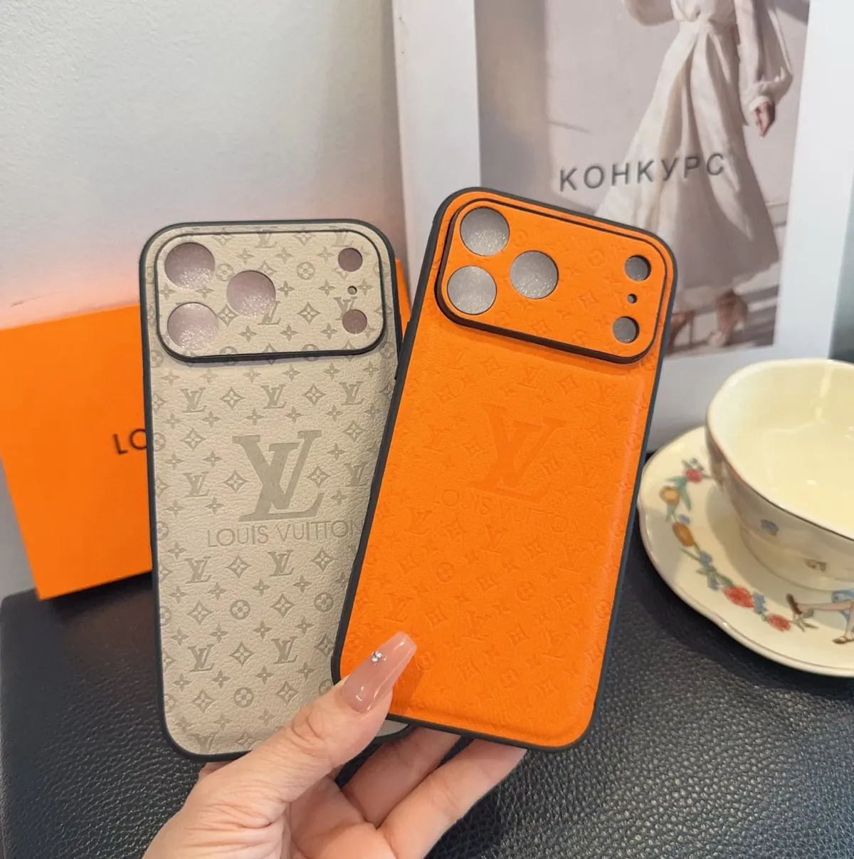 Key Buckle（钥匙扣） Style Leather Phone Case Lookbook Reference image 1