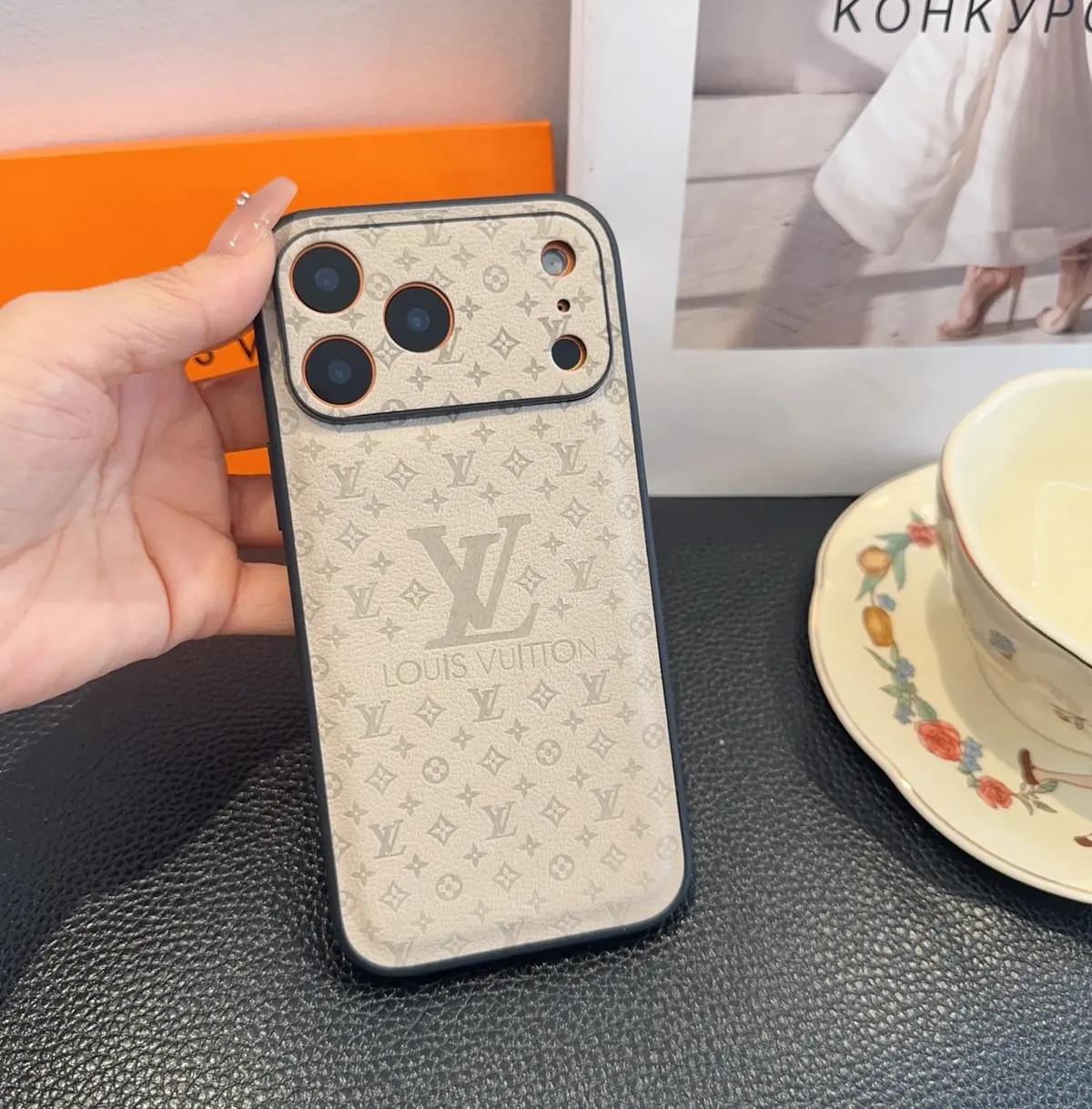 Key Buckle（钥匙扣） Style Leather Phone Case Lookbook Reference image 6