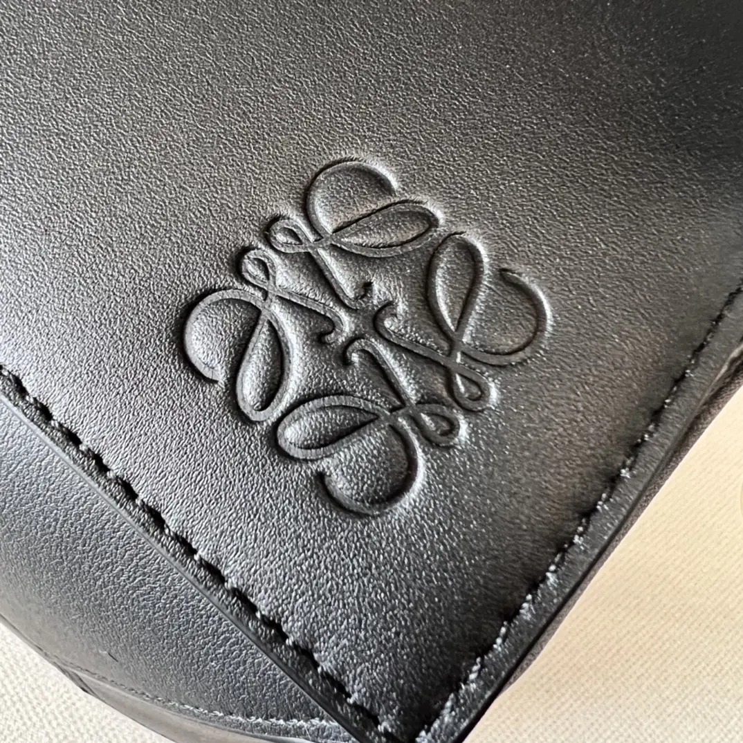Loewe Style Black Leather Wallet Lookbook Reference image 5