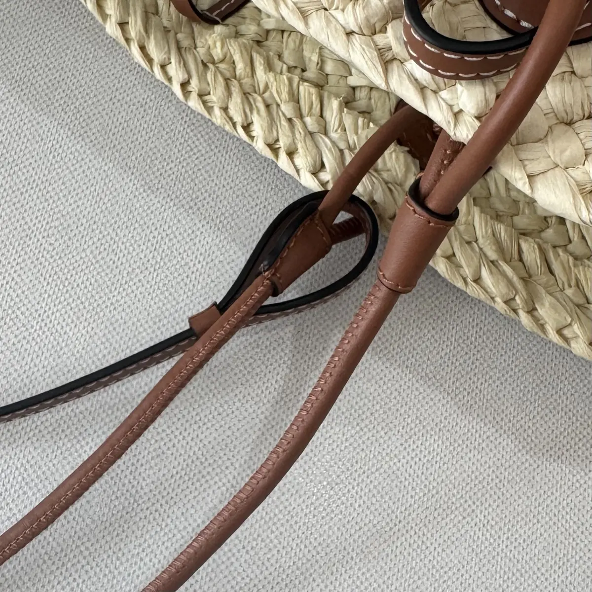Loewe Style Brown Leather Top Handle Bag Lookbook Reference image 6