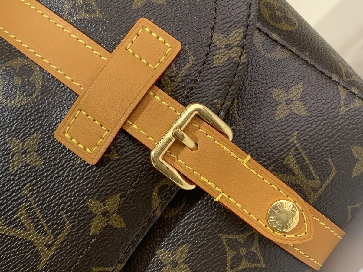 LV Style Beige Canvas Backpack Lookbook Reference image 5