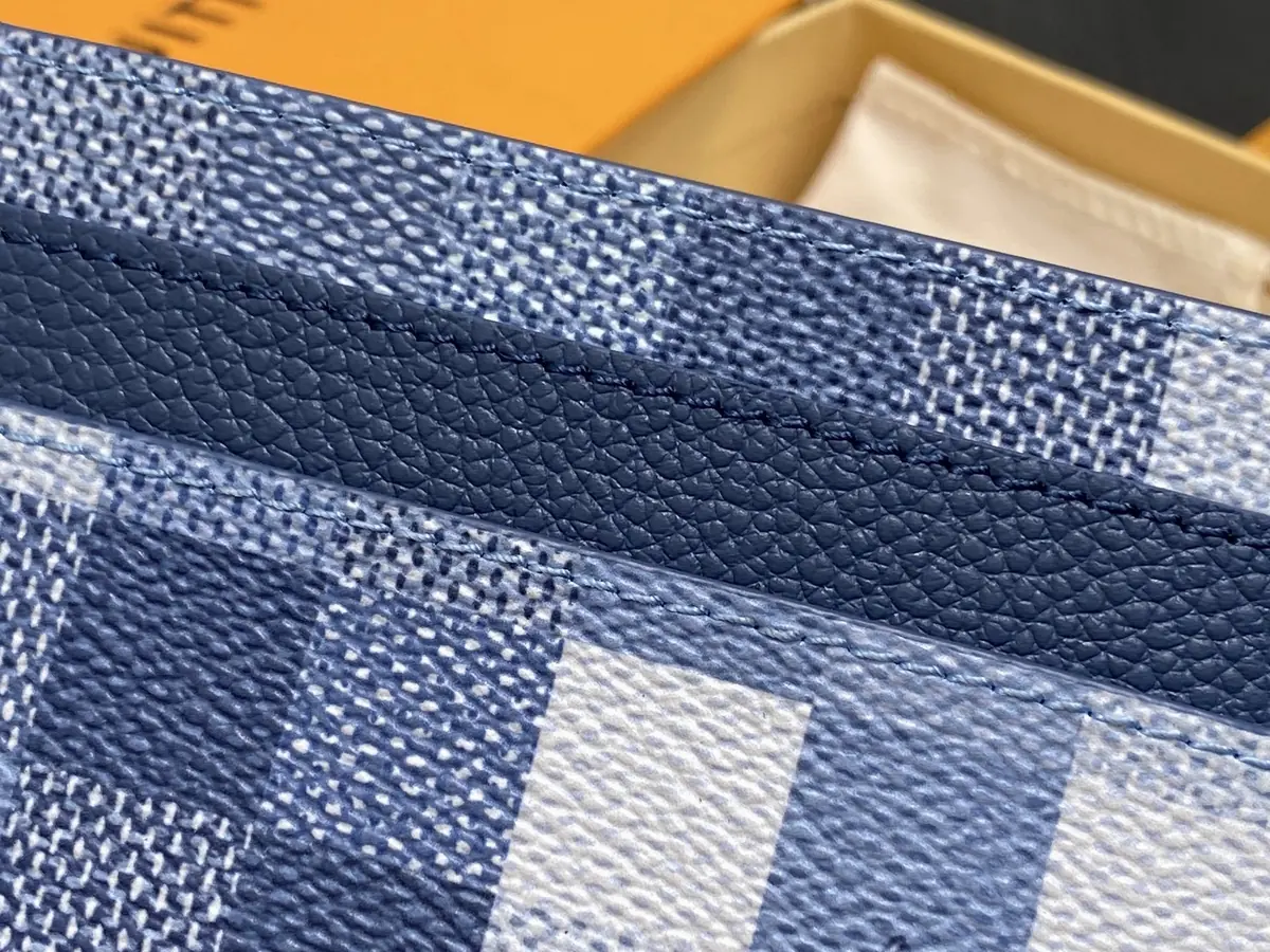 LV Style Beige Canvas Card Holder Lookbook Reference image 2