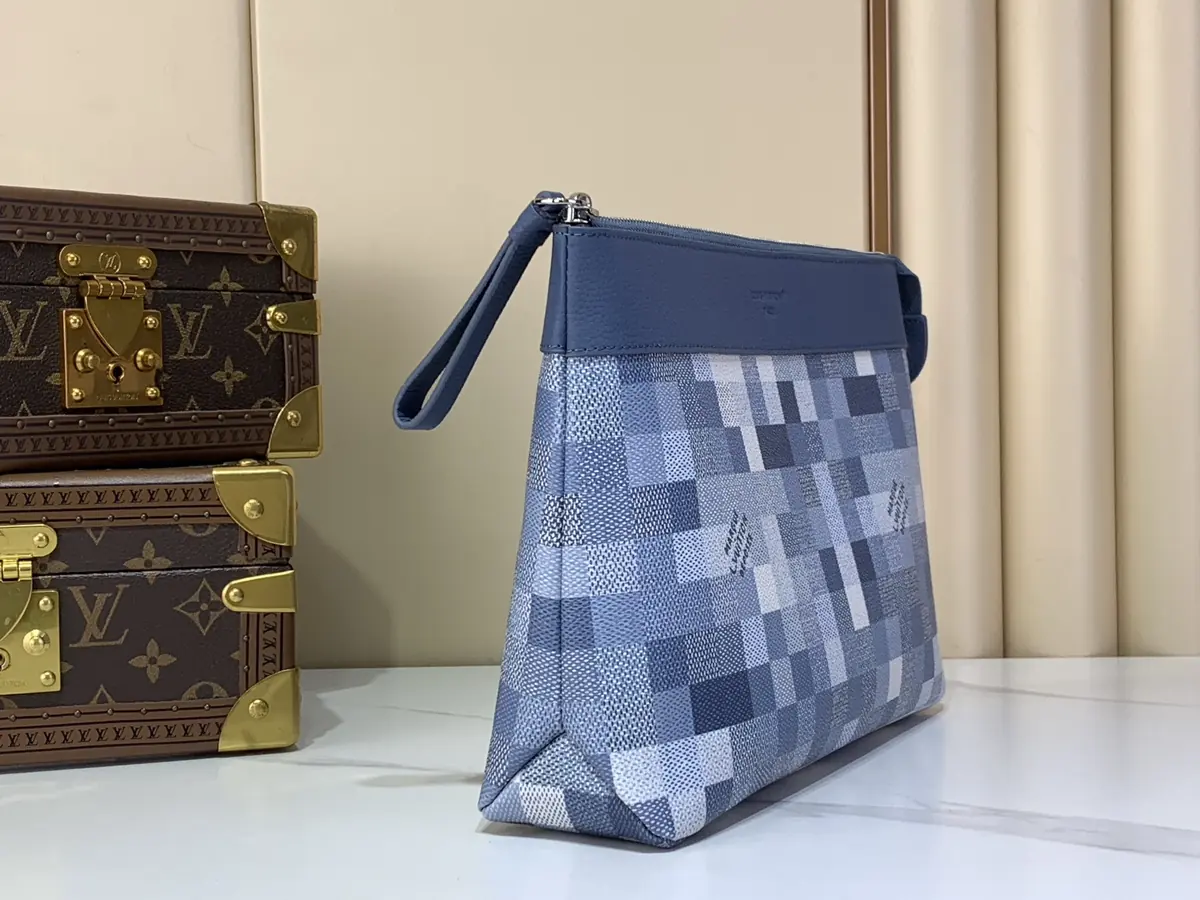 LV Style Beige Canvas Clutch Lookbook Reference image 2