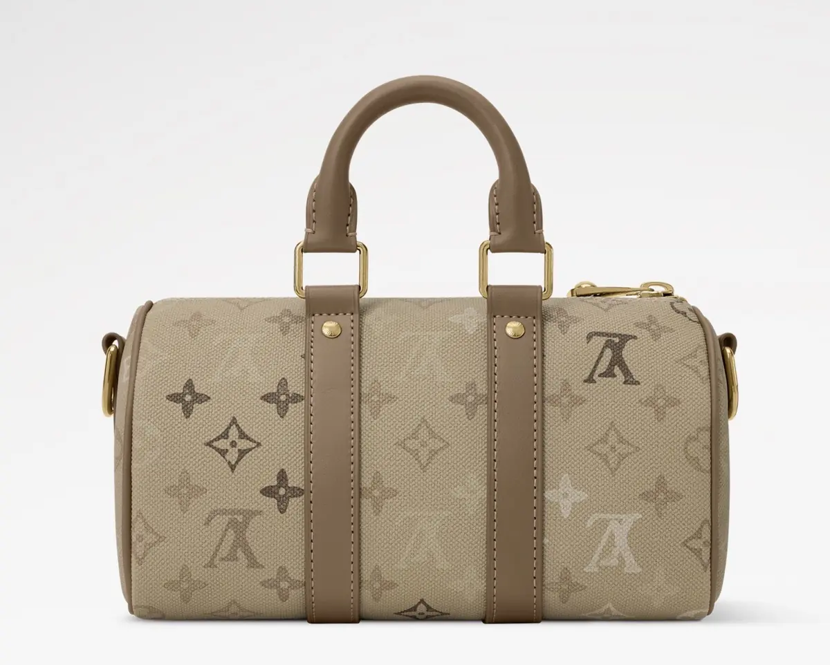 LV Style Beige Canvas Travel Bag Lookbook Reference image 4