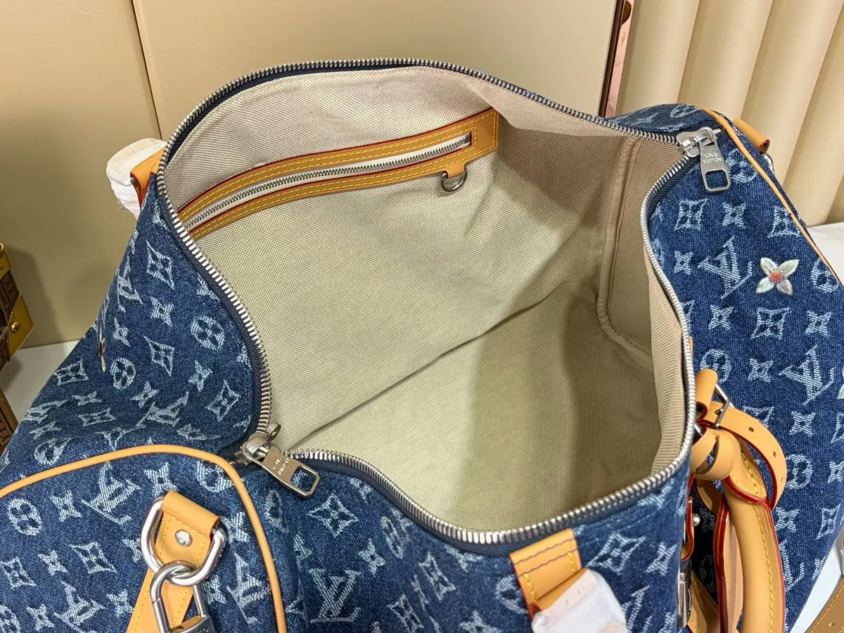 LV Style Beige Denim Travel Bag style reference detail image 9 from source 787730