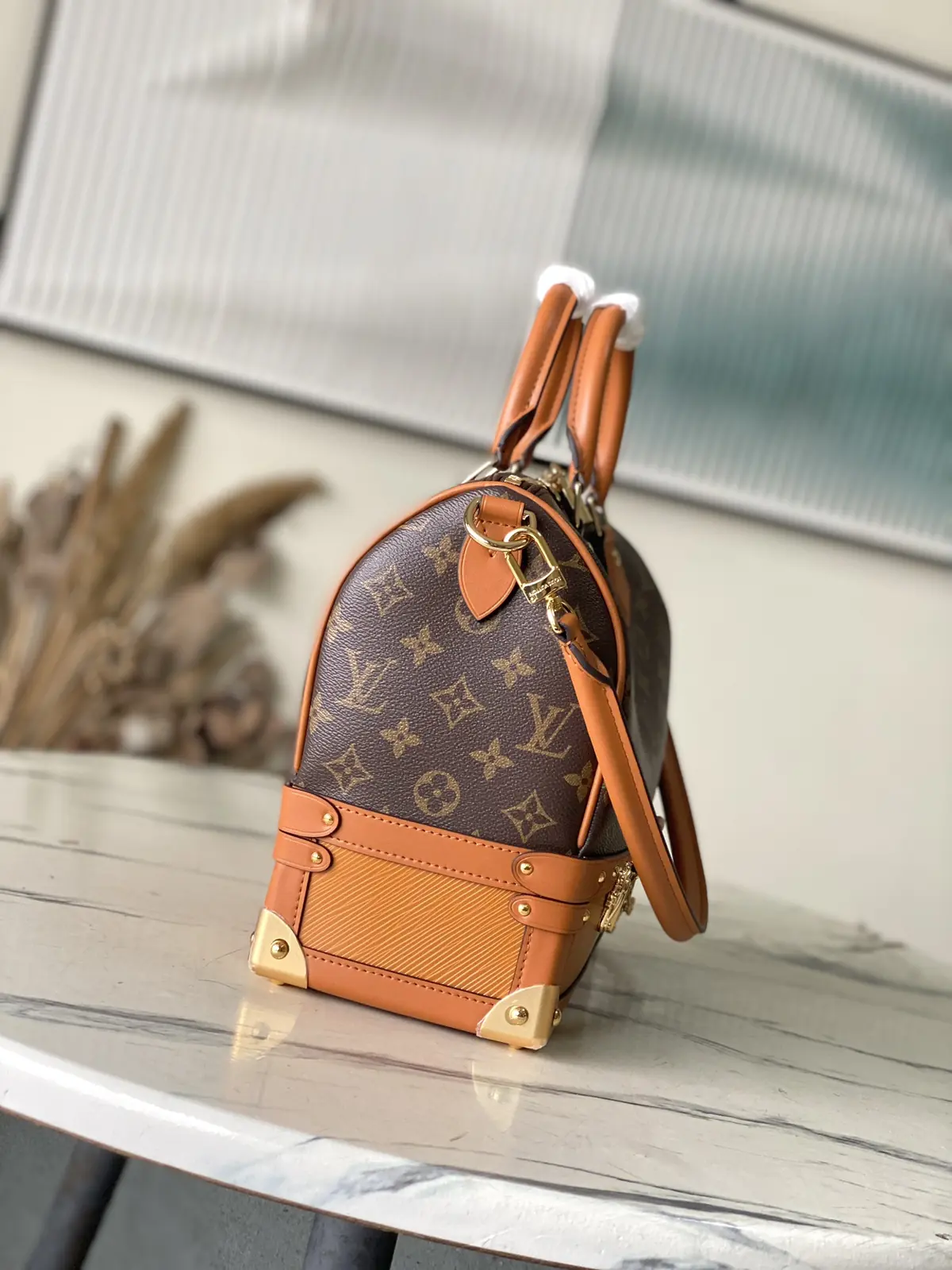 LV Style Beige Leather Bag Lookbook Reference image 2