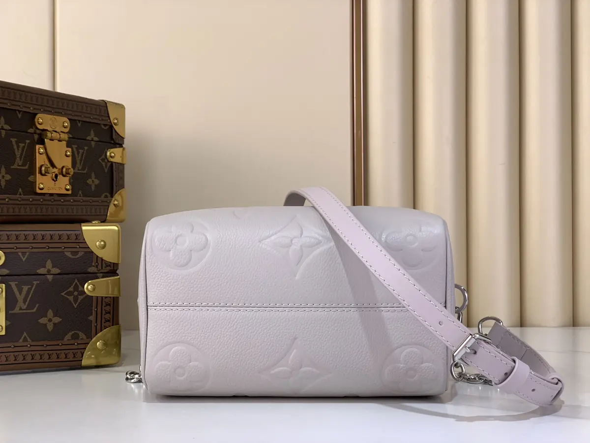 LV Style Beige Leather Chain Bag Lookbook Reference image 4