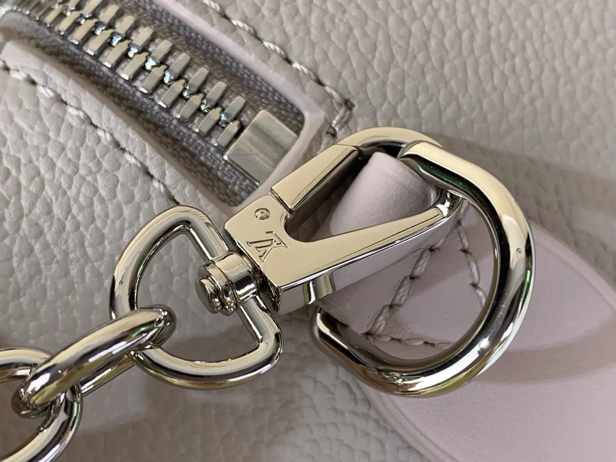 LV Style Beige Leather Chain Bag Lookbook Reference image 6