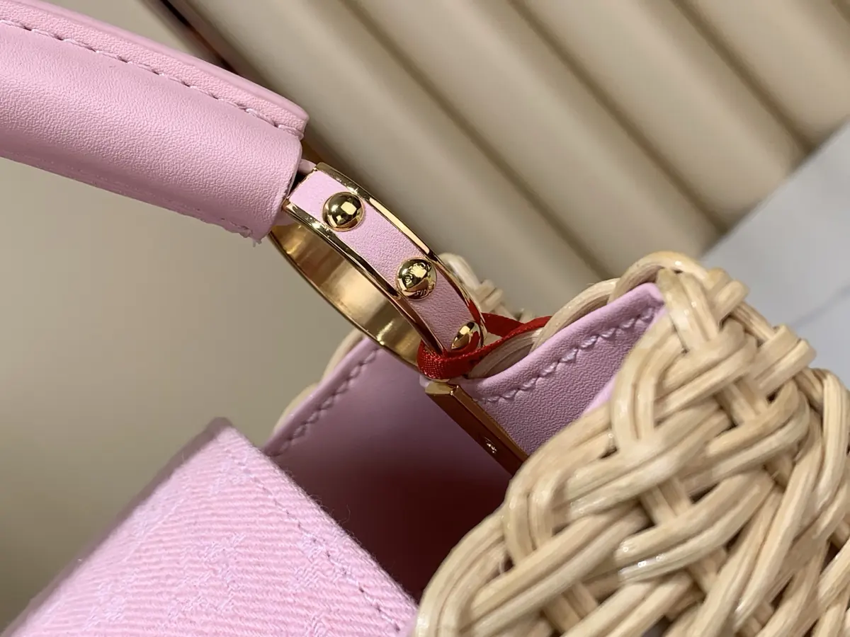 LV Style Beige Leather Chain Bag Lookbook Reference image 5