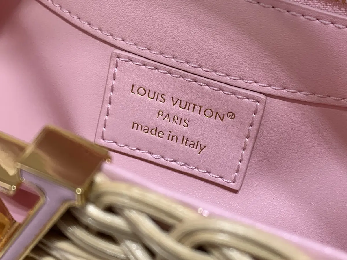 LV Style Beige Leather Chain Bag Lookbook Reference image 6