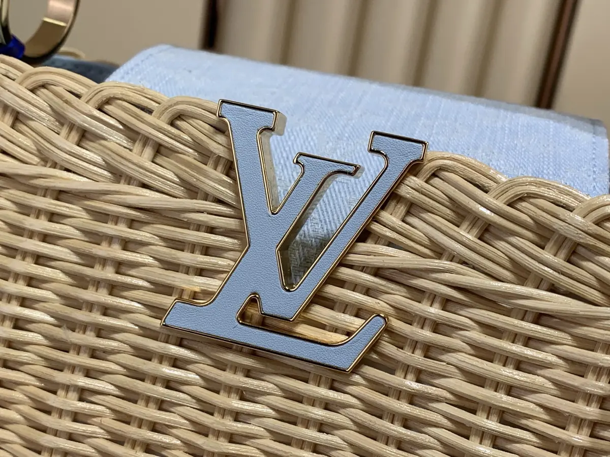 LV Style Beige Leather Chain Bag Lookbook Reference image 5