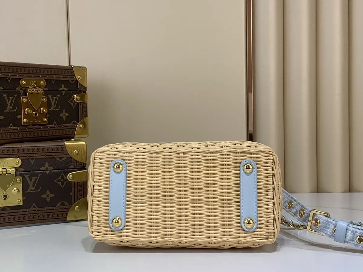 LV Style Beige Leather Chain Bag Lookbook Reference image 4