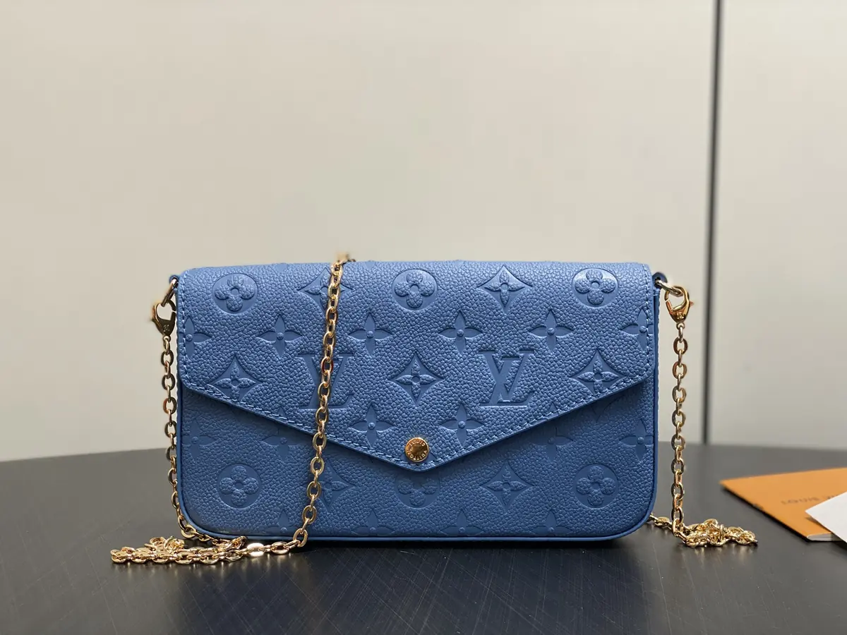 LV Style Beige Leather Clutch Lookbook Reference image 1
