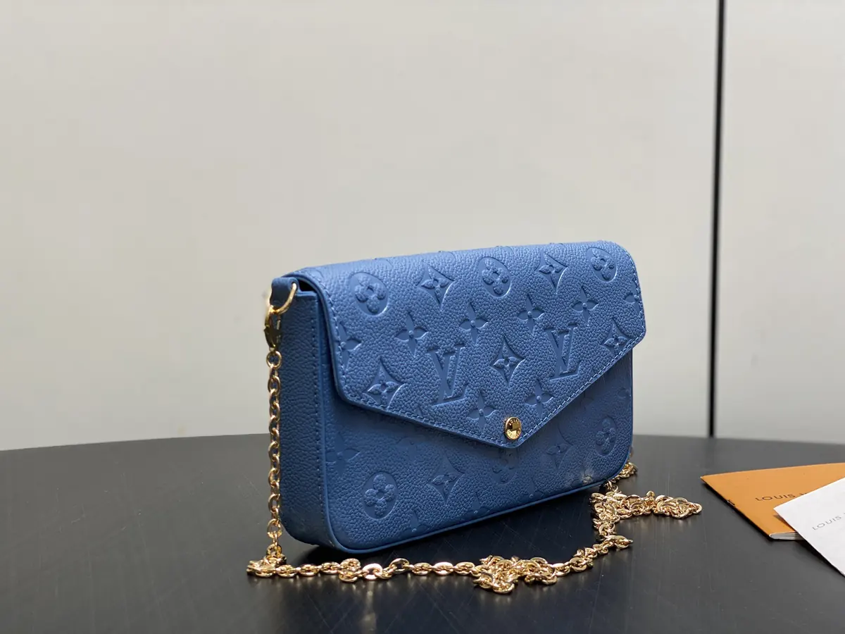 LV Style Beige Leather Clutch Lookbook Reference image 2