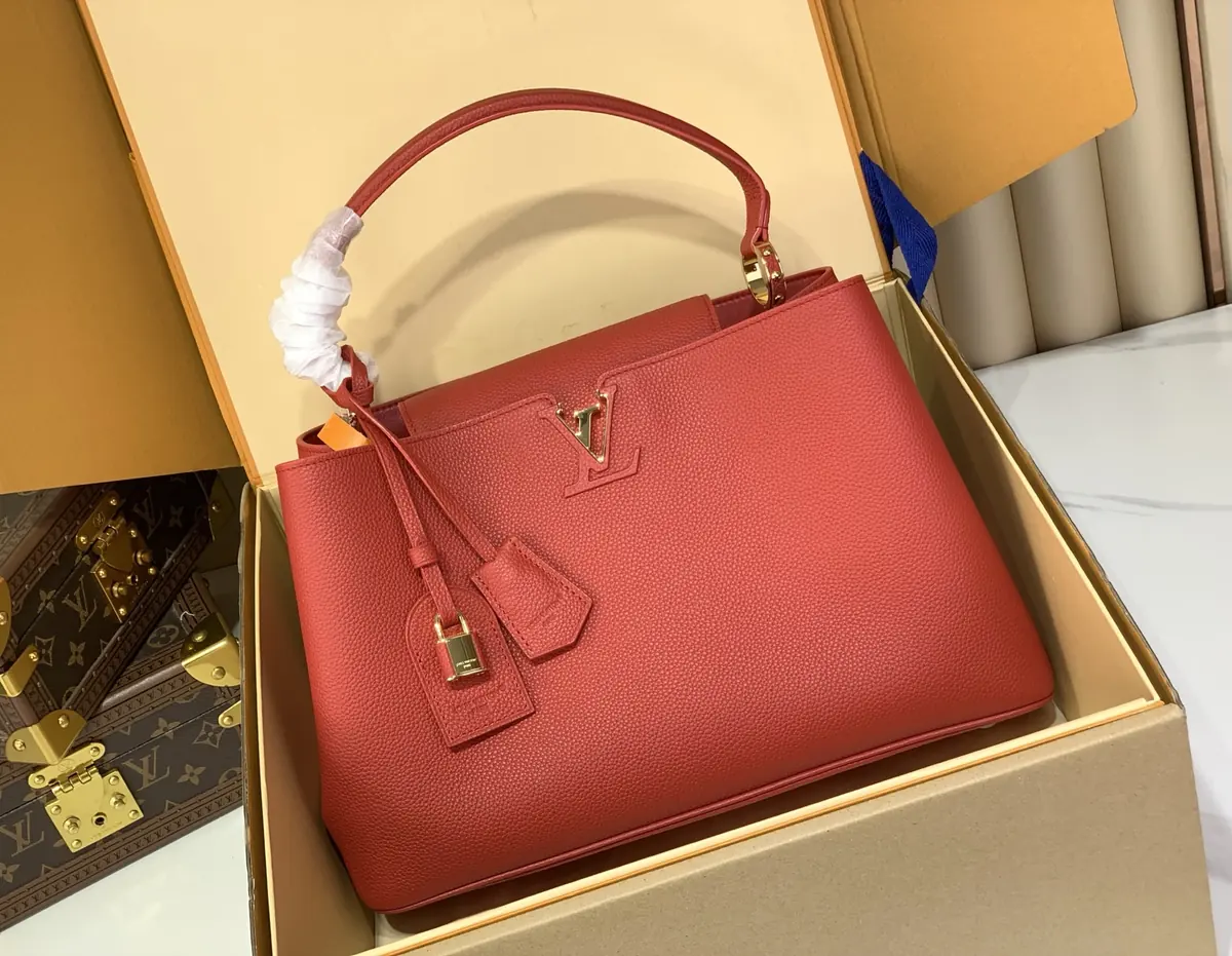 LV Style Beige Leather Crossbody Bag Lookbook Reference image 1