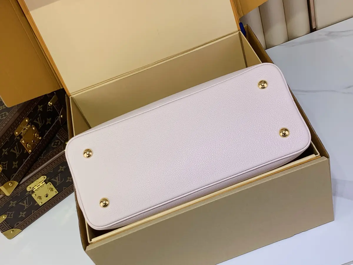 LV Style Beige Leather Crossbody Bag Lookbook Reference image 4