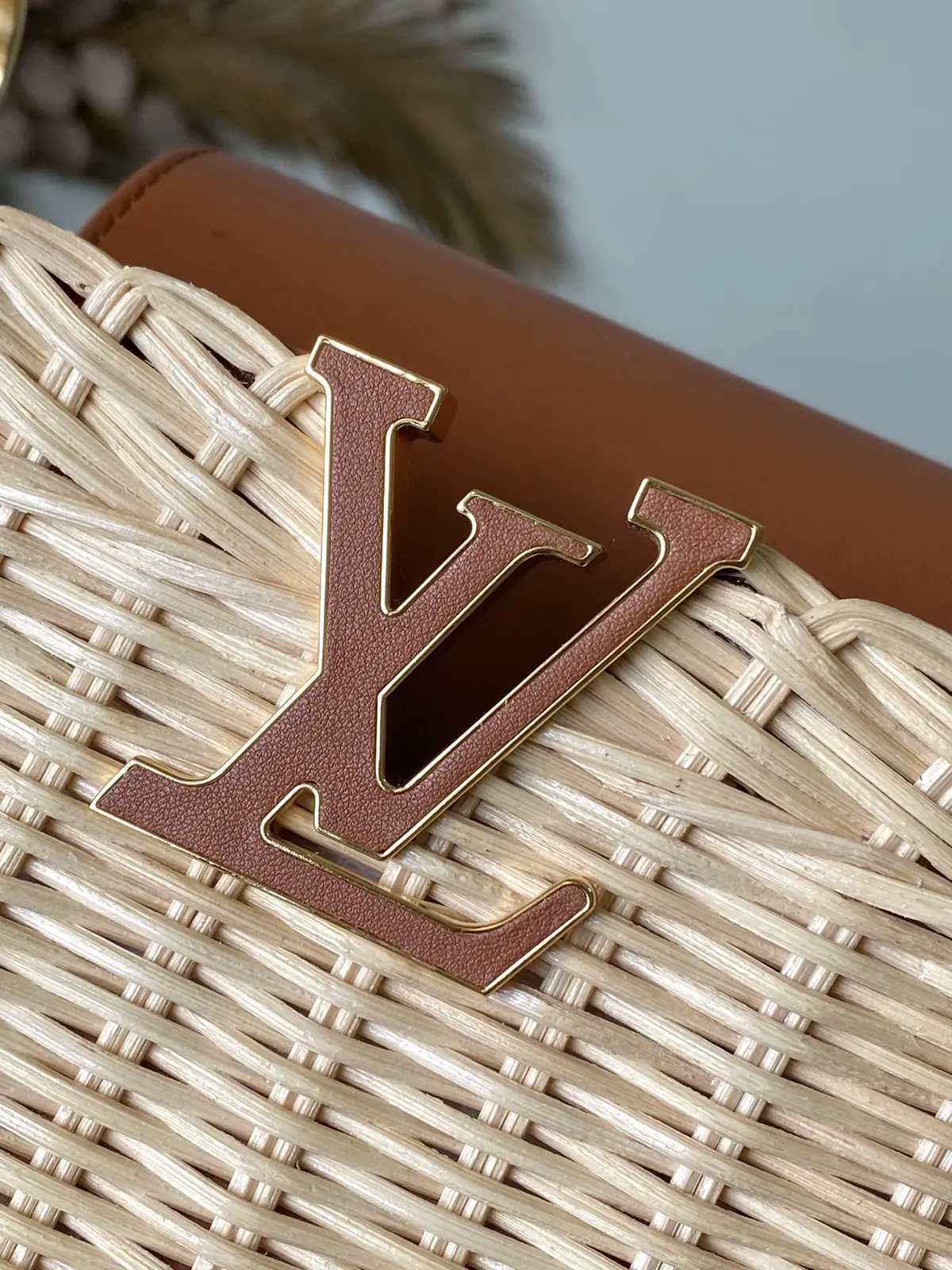 LV Style Beige Leather Crossbody Bag Lookbook Reference image 5