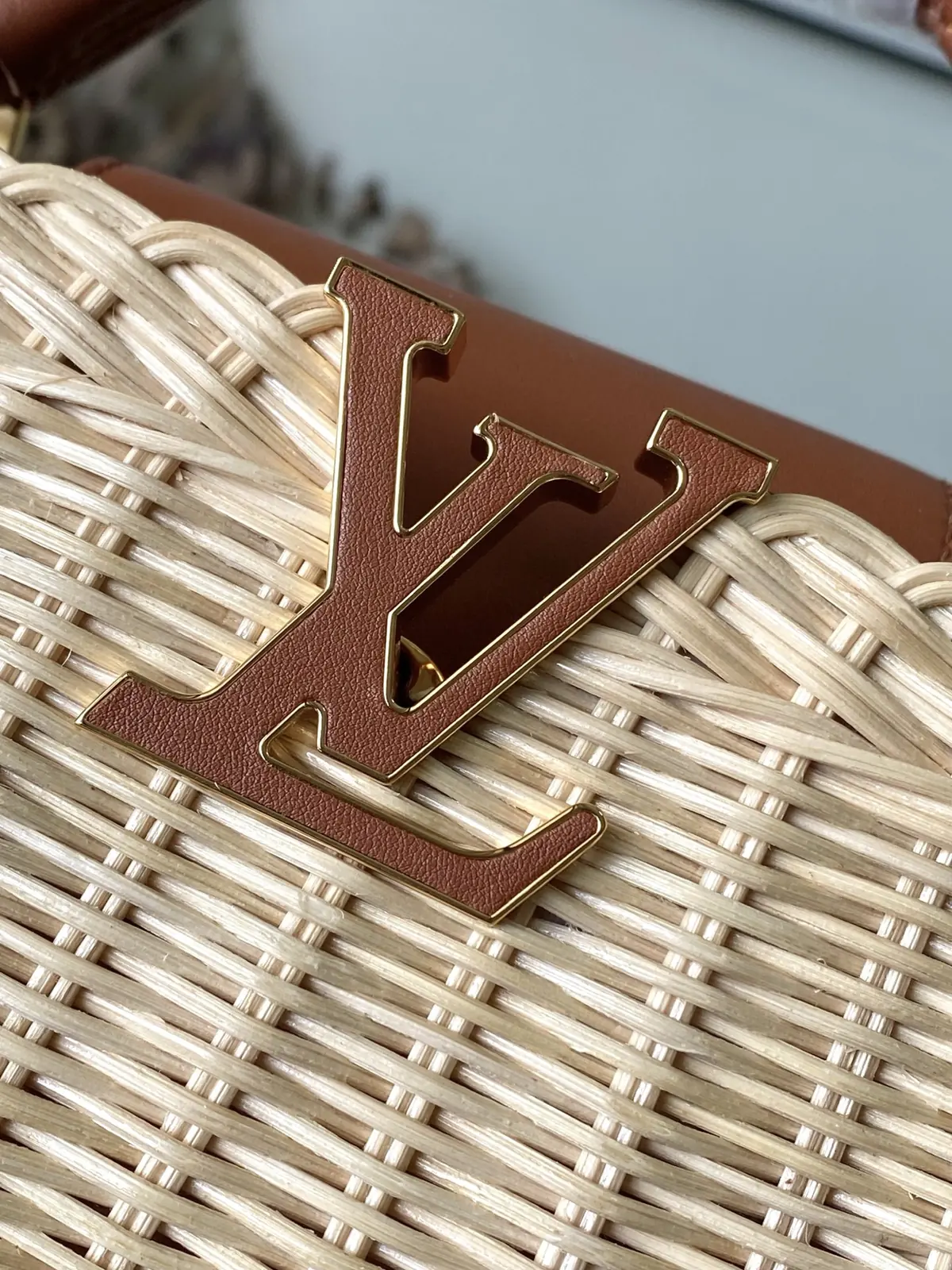 LV Style Beige Leather Crossbody Bag Lookbook Reference image 5