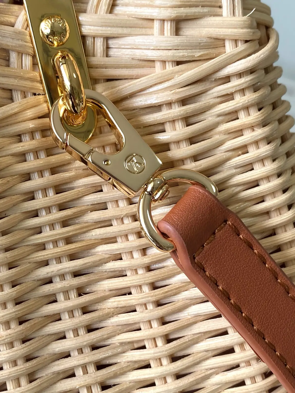 LV Style Beige Leather Crossbody Bag Lookbook Reference image 6