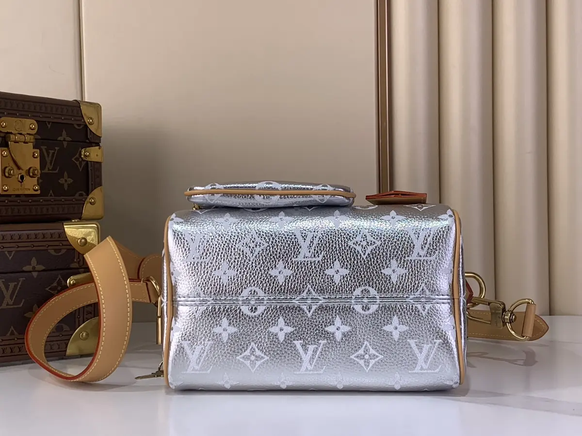 LV Style Beige Leather Shoulder Bag Lookbook Reference image 4