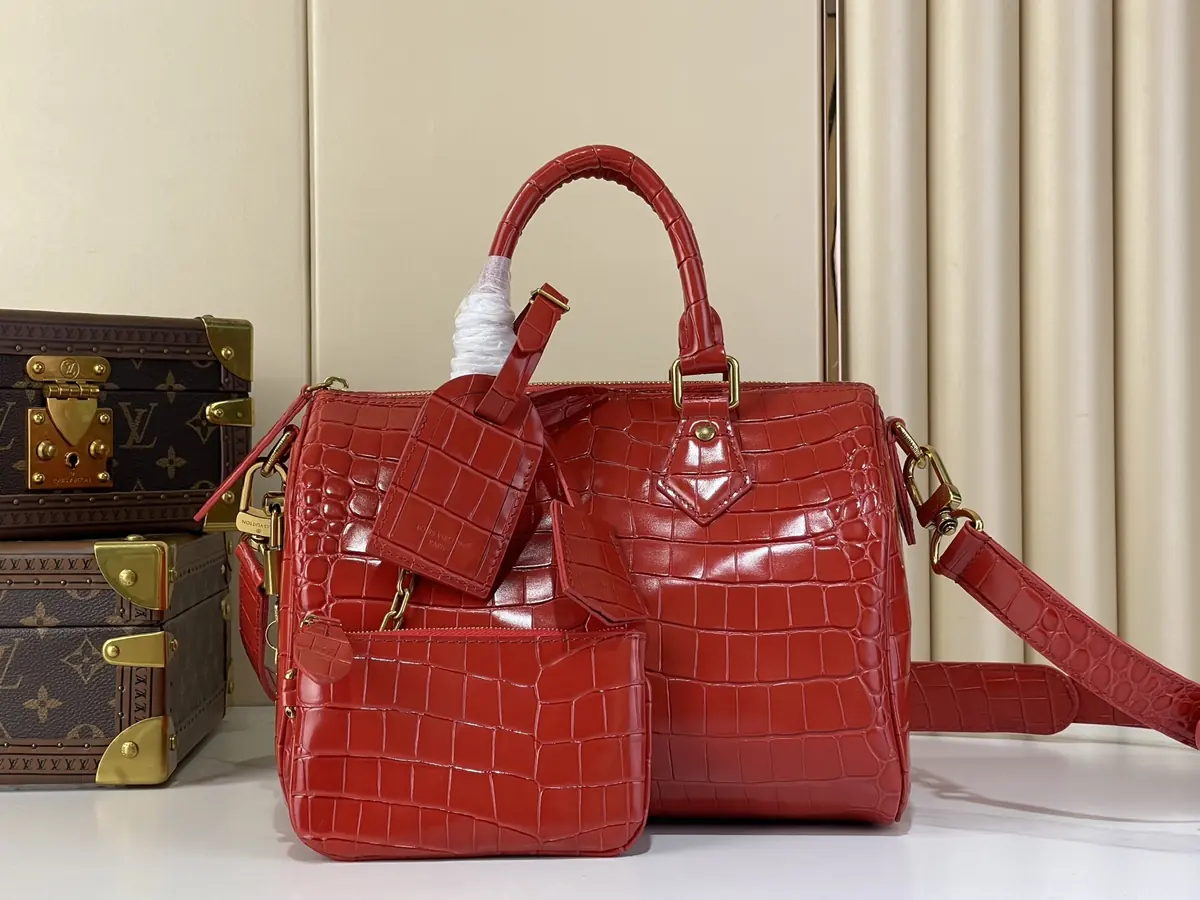 LV Style Beige Leather Top Handle Bag Bags Top Handle Bag detail image 1 from source 738342