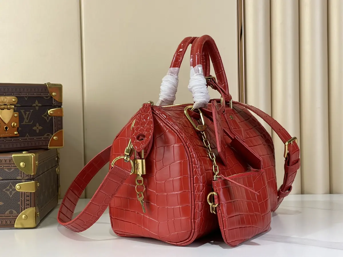 LV Style Beige Leather Top Handle Bag Bags Top Handle Bag detail image 2 from source 738342