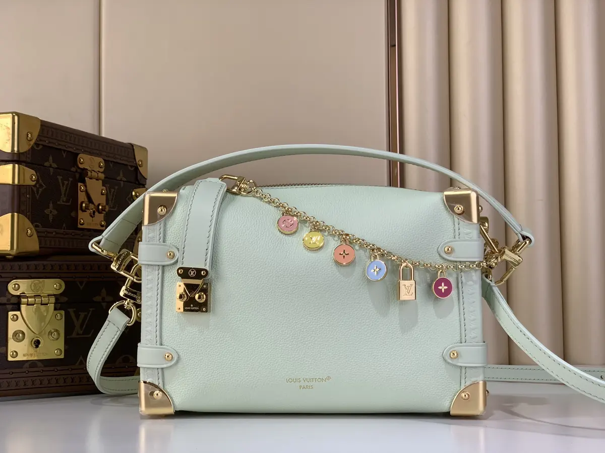 LV Style Beige Leather Top Handle Bag Lookbook Reference image 1