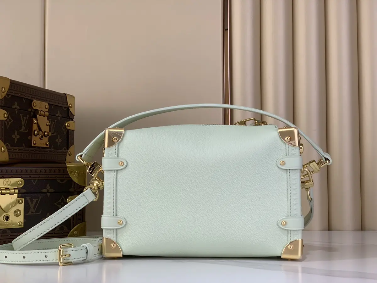 LV Style Beige Leather Top Handle Bag Lookbook Reference image 3