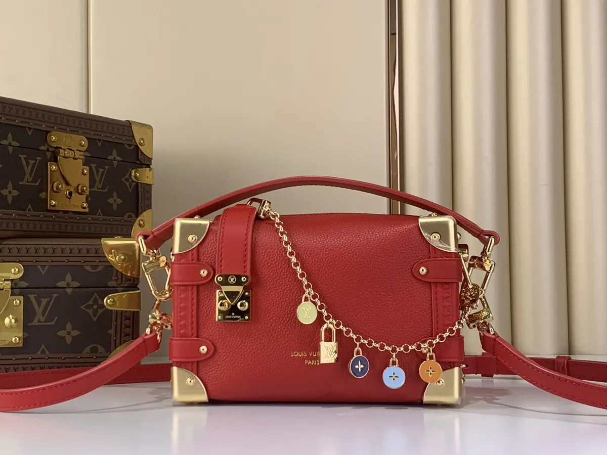 LV Style Beige Leather Top Handle Bag Lookbook Reference image 1
