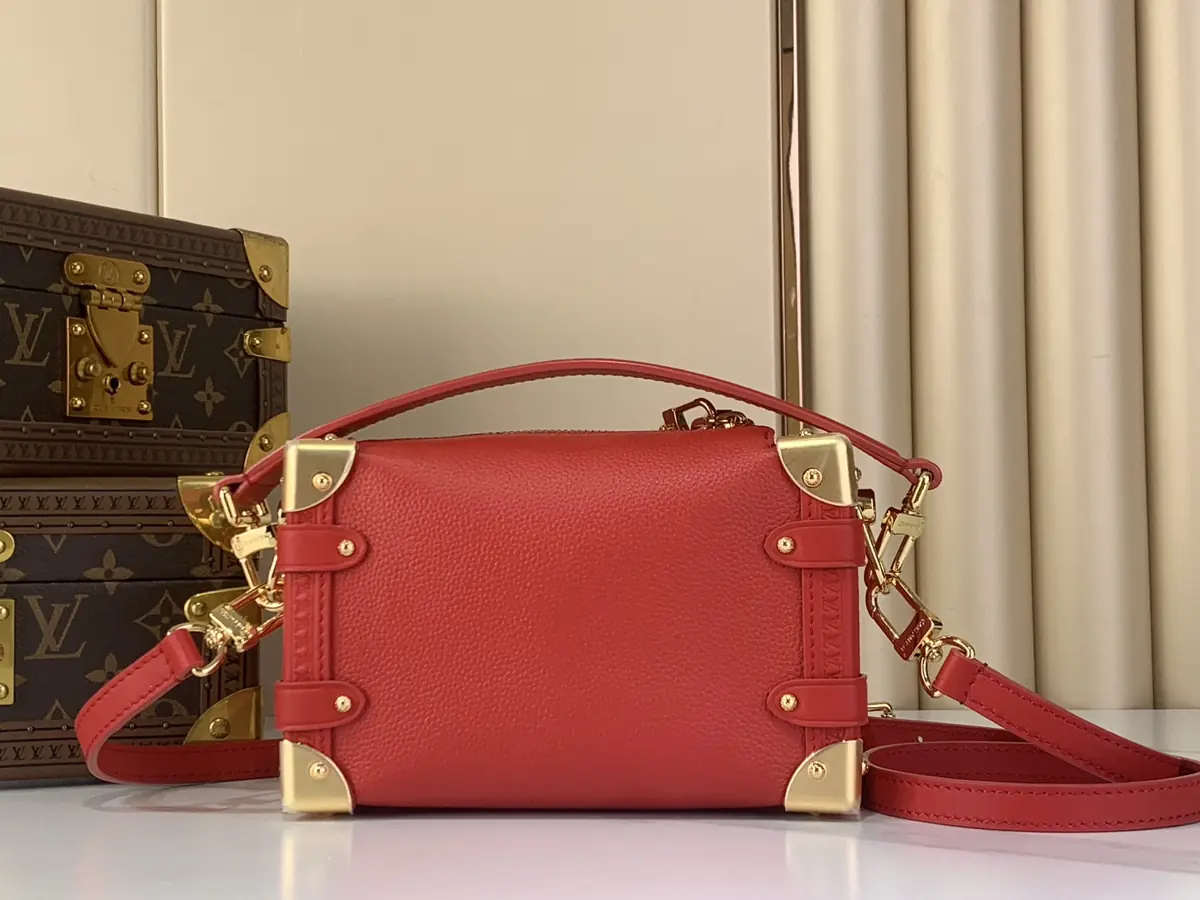 LV Style Beige Leather Top Handle Bag Lookbook Reference image 3