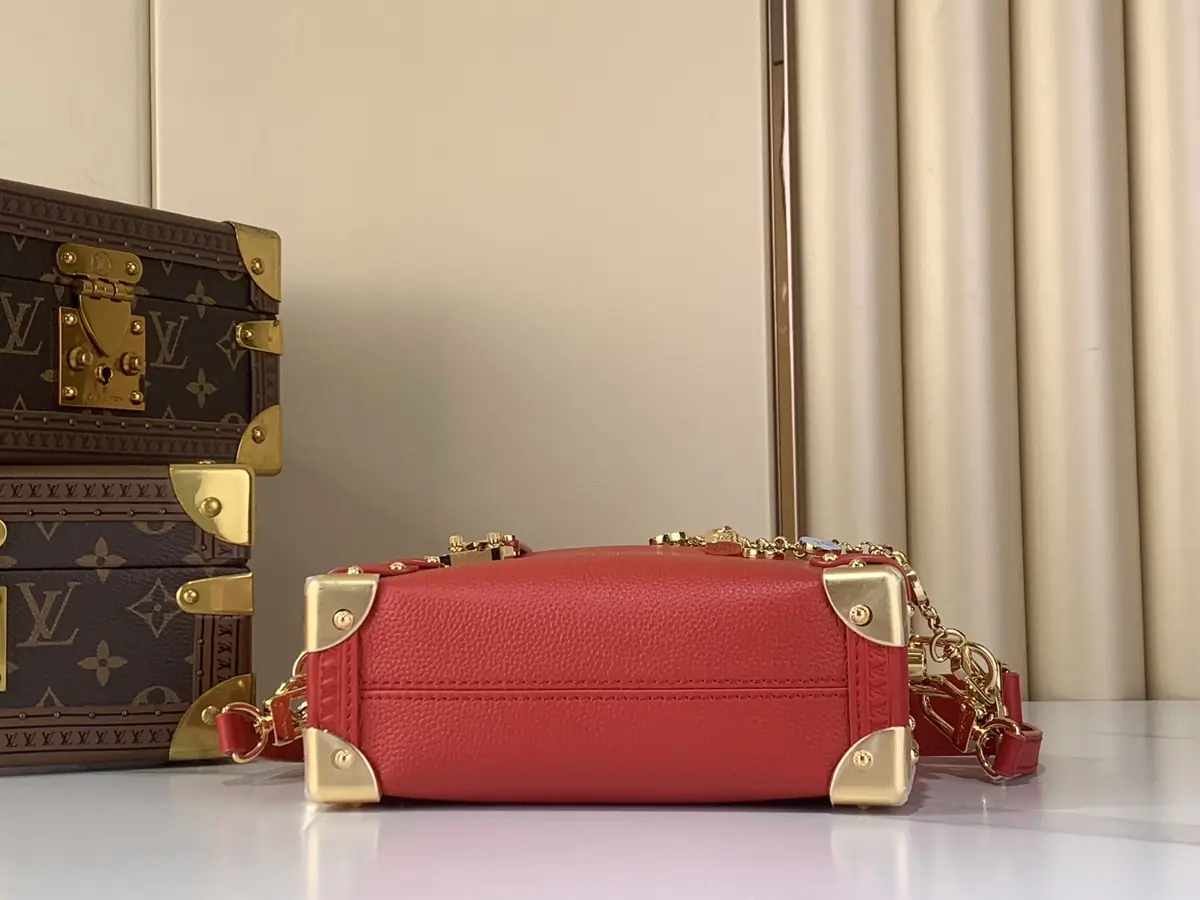 LV Style Beige Leather Top Handle Bag Lookbook Reference image 4