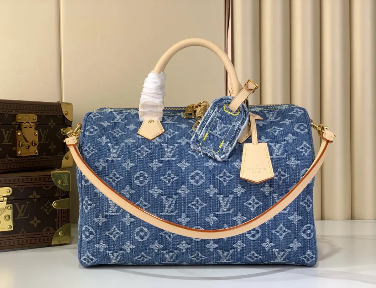 LV Style Beige Leather Top Handle Bag Lookbook Reference image 1