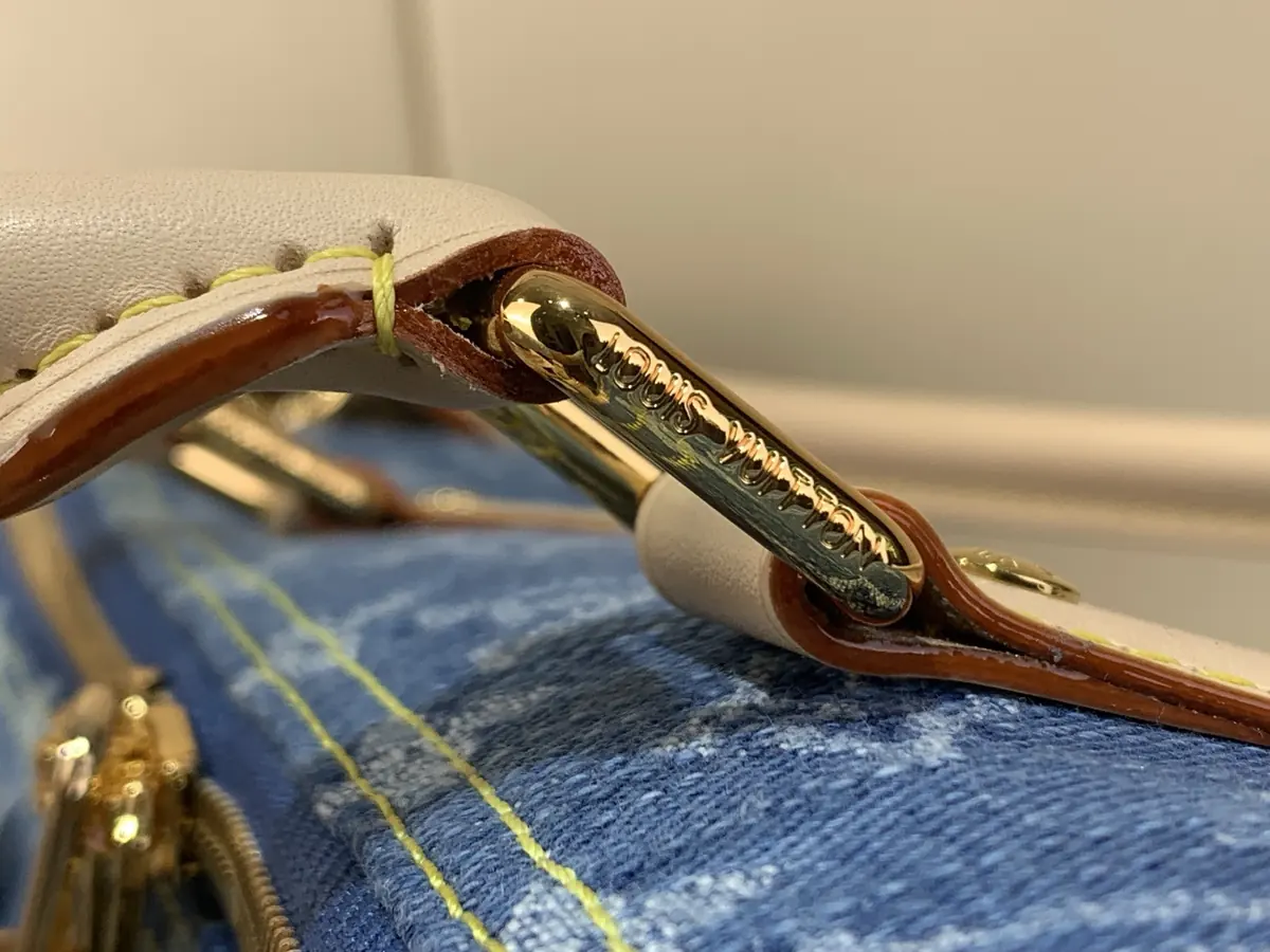 LV Style Beige Leather Top Handle Bag Lookbook Reference image 6