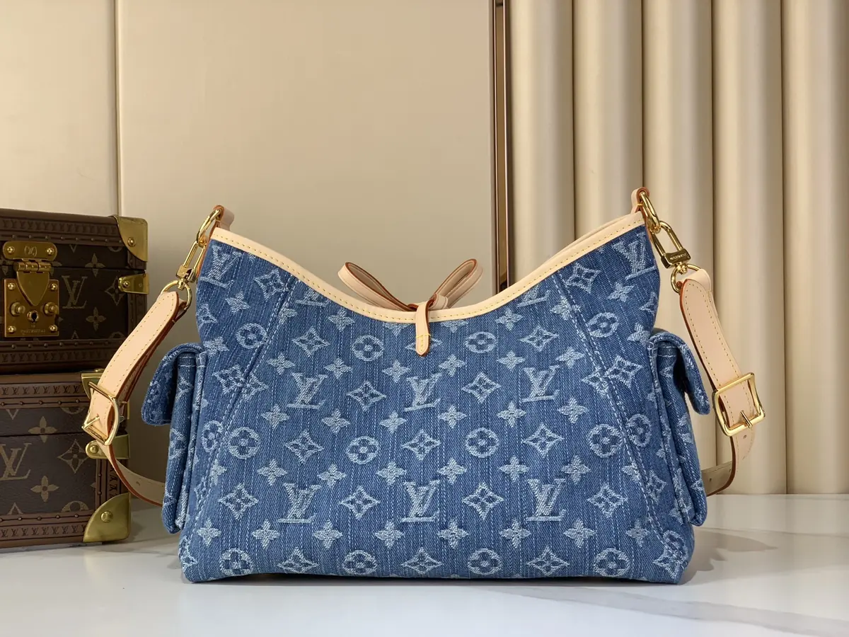 LV Style Beige Leather Top Handle Bag Lookbook Reference image 3