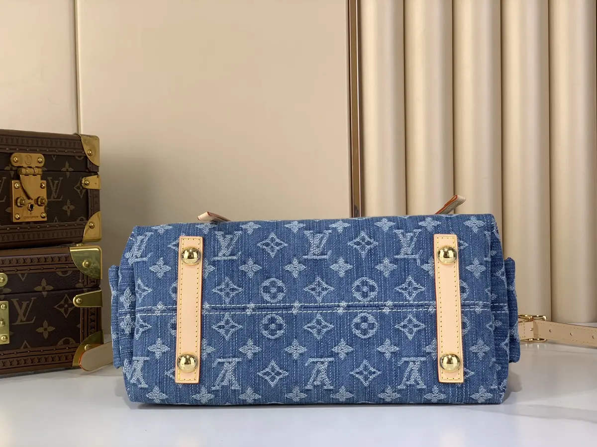 LV Style Beige Leather Top Handle Bag Lookbook Reference image 4