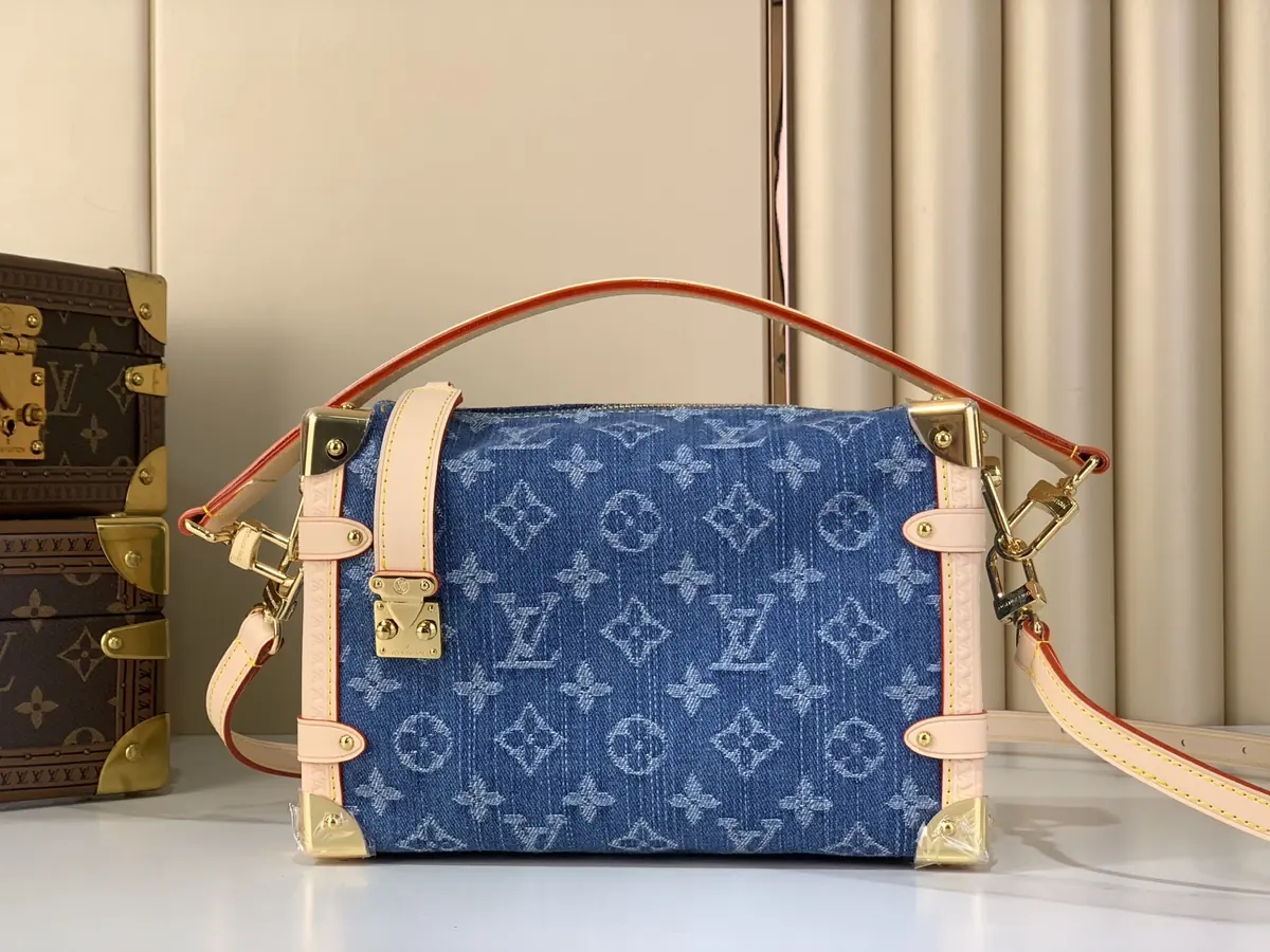 LV Style Beige Leather Top Handle Bag Lookbook Reference image 1